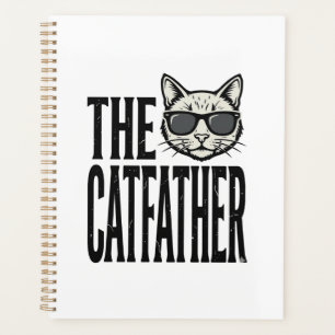 Agenda Camisa Gráfica Citação Gato Vintage Funny Catfathe