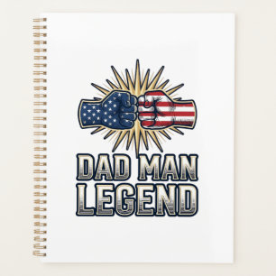 Agenda Camisa Patriótica Pai Homem Lenda Vintage Design_1