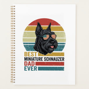 Agenda Camisa Patriótica Vintage do Pai do Schnauzer Mini