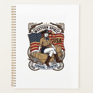 Agenda Camisa Patriótica Vintage Western Cowgirl Design_1