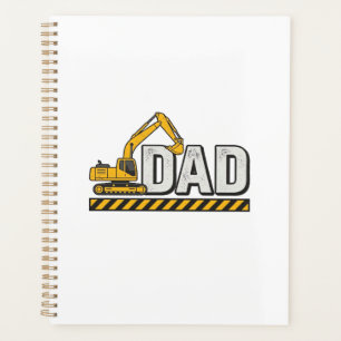 Agenda Camisa Vintage de Construção Pai Escavadeira Desig