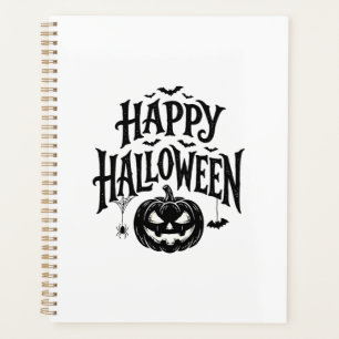 Agenda Camisa Vintage Feliz Halloween Abóbora Morcego Des