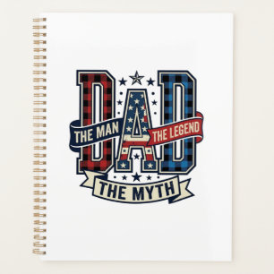 Agenda Camisa Vintage PAI O Homem O Mito A Lenda Desi