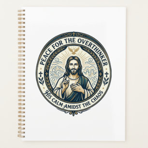 Agenda Camiseta de Afirmações de Saúde Mental de Jesus In