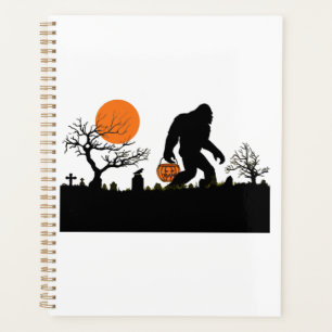 Agenda Camiseta engraçada de Halloween do Sasquatch Bigfo
