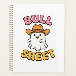 Agenda Camiseta engraçada vintage de cowboy fantasma fofo