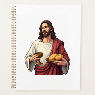 Agenda Camiseta Jesus Pão Vinho Gravura Vintage 2
