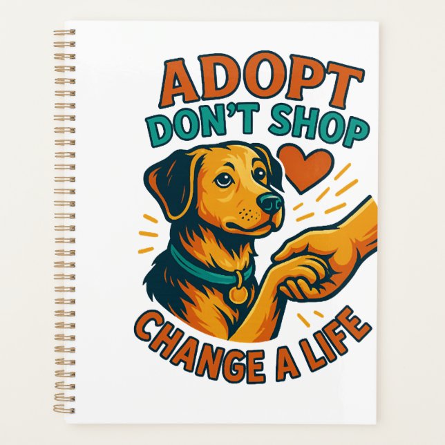 Agenda Camiseta Pet Adopt Love (Frente)