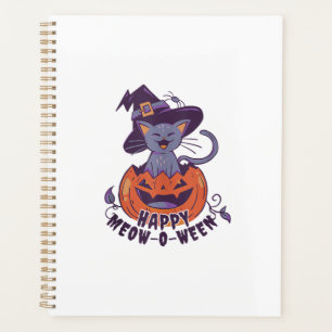Agenda Camiseta Regata Feliz Halloween Meowoween