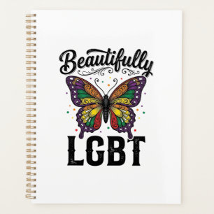 Agenda Camiseta Vintage Orgulho Borboleta LGBT Lindamente