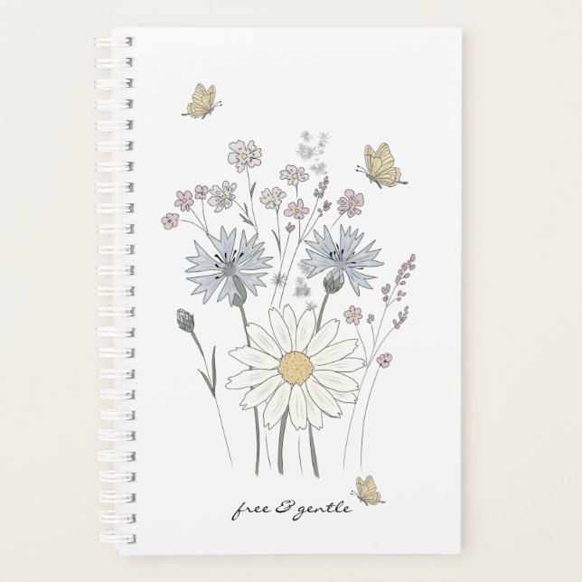 Agenda Campo vibrante de flores silvestres  (Frente)