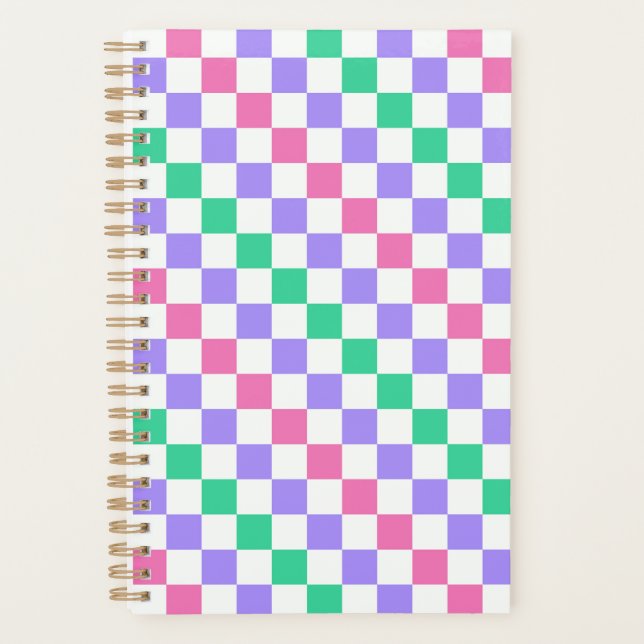 Agenda Candy shop diagonal checkerboard pattern (Frente)