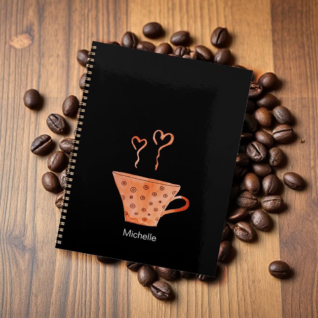 Agenda Caneca de Café com Monograma Aquarela (Criador carregado)