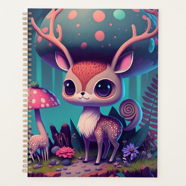 Agenda Cantor de Arte Bonito Deer Fantasy (Frente)