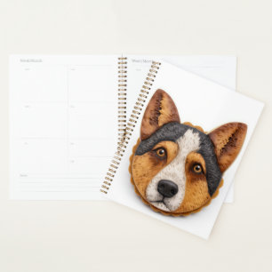 Agenda Cão Bovino Australiano Inspirado em 3D