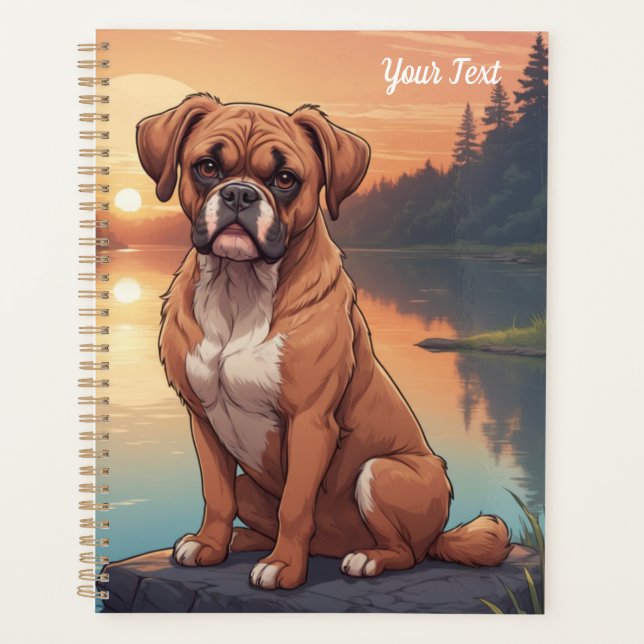 Agenda Cão Boxer junto ao Lago (Frente)