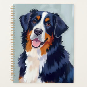 Agenda Cão de Montanha Bernês Pet Aquarela