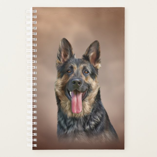 Agenda cão german shepherd (Frente)