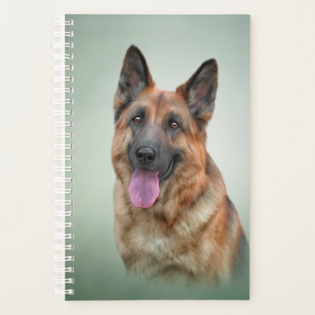 Agenda cão german shepherd (Frente)