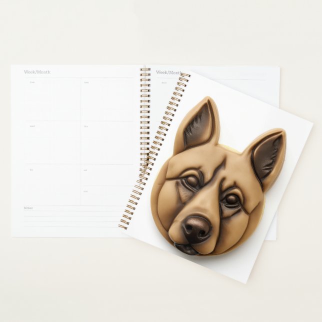 Agenda Cão Malinoi Belga 3D Inspirado (Exibição)
