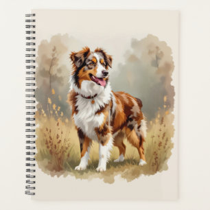 Agenda Cão Pastor Australiano Vermelho Merle Aussie