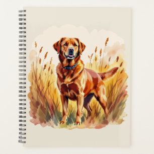 Agenda Cão Retriever Labrador Vermelho Raposa