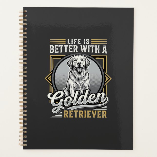 Agenda Cão Vida de Retrielor Dourado é Melhor (Frente)