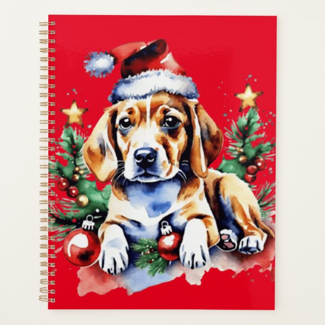 Agenda Cãozinho bonitinho de Natal (Frente)