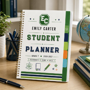 Agenda Capa Personalizada de Escola de Ciências Verde-Nav