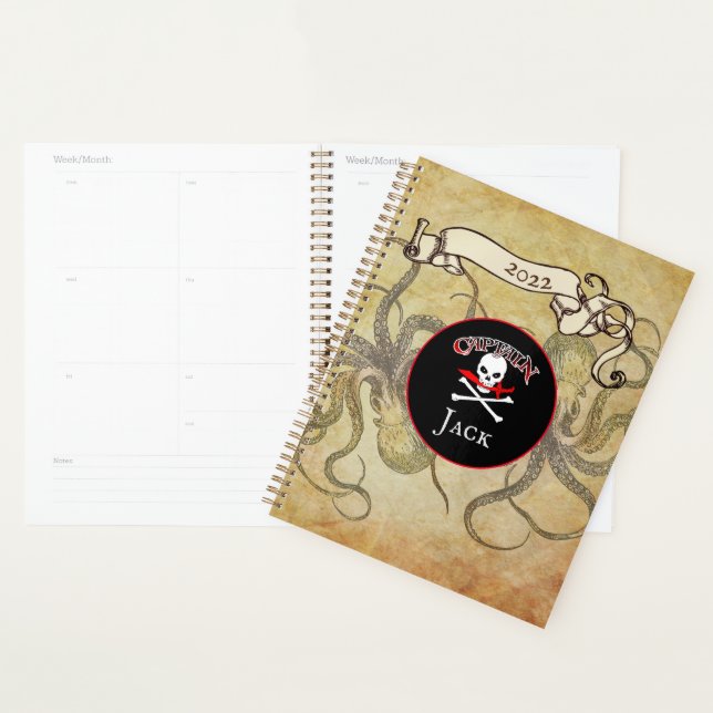 Agenda Capitão Pirata Personalizado (Exibição)