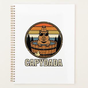 Agenda Capydada Capivara Pai Retro Banheira de Hidromassa