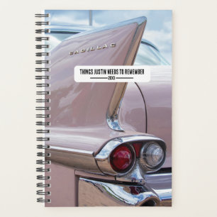 Agenda Cara do Cadillac Rosa Vintage