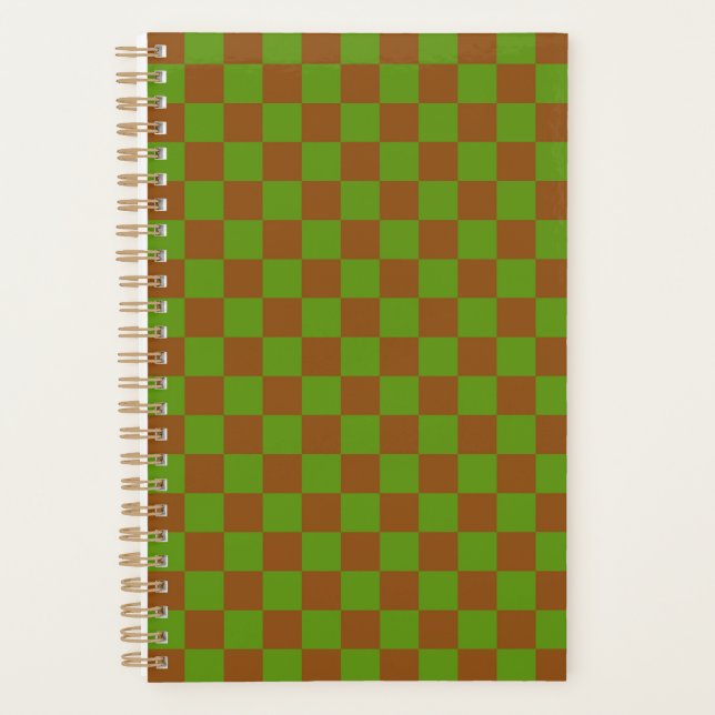 Agenda Caramel apple checkered board pattern (Frente)