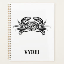 Caranguejo Tribal Negro e Branco