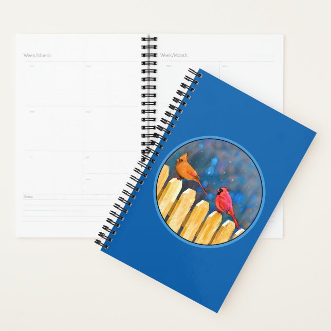 Agenda Cardeais na pintura de cerca - Arte original (Exibição)