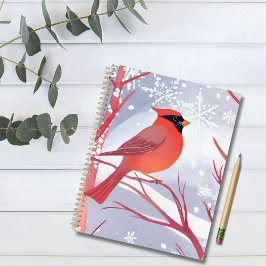 Agenda Cardinal Vermelho | Bela Pintura em Aquarela