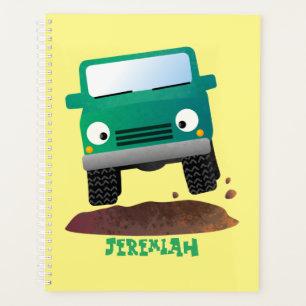 Agenda Caricatura de veículos todo-o-terreno 4X4