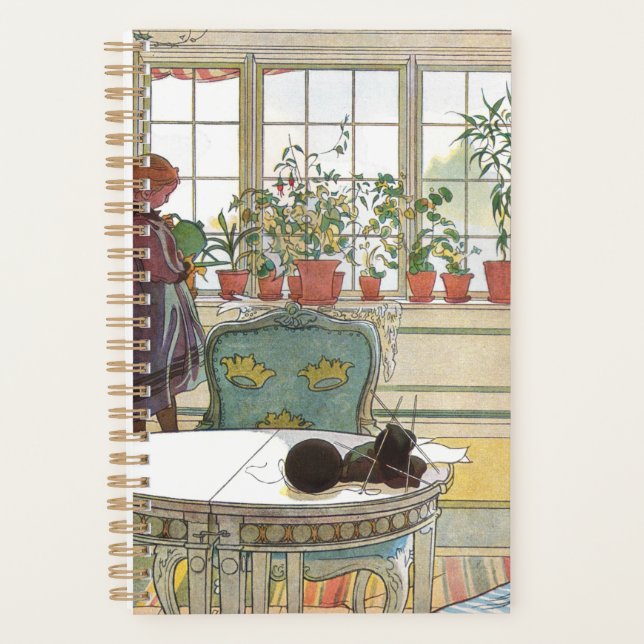 Agenda Carl Larsson - Flores Na Janela (Frente)