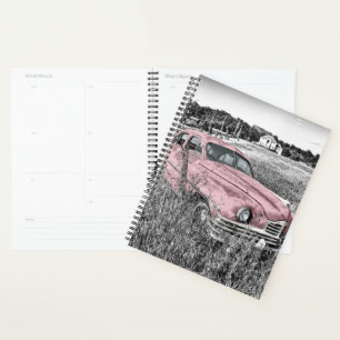 Agenda Carro Clássico Rosa
