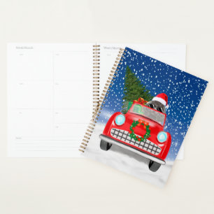 Agenda Carro Condutor De Poodles No Natal Da Neve