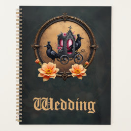 Agenda Carruagem Gótica com Ravens e Rosas