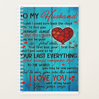 Agenda Carta Ao Meu Marido | Adorável Ao Meu Marido Prese