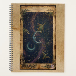 Agenda Carta Celeste Astronômica Antiga Vintage