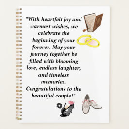 Agenda Cartão de Casamento Elegante – Saltos Pretos Chic