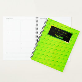 Agenda Cartão de visita Neon Elegante fluorescente 2in1