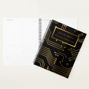 Agenda Cartão de visita profissional de luxo elegante de 