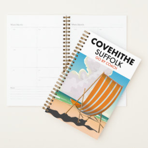 Agenda Cartaz de viagem da praia de Covehithe Suffolk