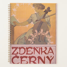 Agenda Cartaz de Zdenka Cerny por Alphonse Mucha