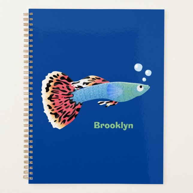 Agenda Cartografia de peixe tropical de rico bonito (Frente)