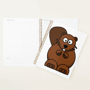 Agenda Cartoon Bonito — Castor — Floresta Engraçado